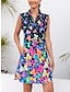 ieftine Colecția de designer-Pentru femei rochie de golf Bleumarin Fără manșon Protecție Solară Tinuta de tenis Fluture Vestimenta Golf Doamnelor Haine Ținute Poartă Îmbrăcăminte