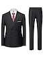 Χαμηλού Κόστους Κοστούμια-μαύρη σαμπανιζέ ροζ ανδρική κοστούμια χορού μονόχρωμη 2 τεμαχίων κανονική εφαρμογή μονόστηθο με ένα κουμπί 2024