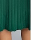 cheap Design Dress Sets-Women&#039;s Two Piece Dress Set Sweater Dress Casual Dress Skirt Set Outdoor Daily Streetwear Modern Ruched Midi Dress Crew Neck Long Sleeve Plain Slim Black Green Khaki Fall Winter S M L XL