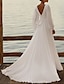 cheap Wedding Dresses-Simple Wedding Dresses Wedding Dresses A-Line Camisole Sleeveless Tea Length Chiffon Bridal Gowns With Pleats Solid Color 2024
