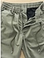 billige Chinos-Herre Jogger Bukser kinesisk Casual bukser Lomme Elastisk Talje Vanlig Komfort Åndbart udendørs Daglig I-byen-tøj Mode Afslappet Sort militærgrøn