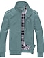 cheap Men&#039;s Jackets &amp; Coats-Men&#039;s Lightweight Jacket Summer Jacket Casual Jacket Going out Casual Daily Zipper Standing Collar Fashion Casual Jacket Outerwear Solid Color Zipper Pocket Black Blue Green