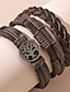 cheap Bracelets &amp; Bangles-Men&#039;s Leather Bracelet Thick Chain Totem Series Wedding Tree of Life Fashion Personalized Rock Leather Bracelet Jewelry Coffee For Party Evening Gift Birthday Festival