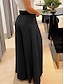cheap Women&#039;s Dress Pants-Women&#039;s Dress Pants Polyester Plain Black Khaki Elegant High Waist Full Length Work Street Winter Autumn / Fall