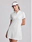 olcso Női golfruházat-Női golfruha Stétszürke Khakizöld Ujjatlan Napvédő Teniszruha Női golffelszerelések ruhák ruhák, ruházat