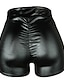 voordelige Shorts voor dames-Dames Korte broek Normaal PU Effen Wijn Zwart Modieus Medium Taille Korte Feest Club Zomer Lente &amp; Herfst