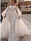 cheap Wedding Dresses-Hall Formal Wedding Dresses A-Line Sweetheart Long Sleeve Court Train Lace Bridal Gowns With Pleats Appliques 2024