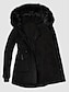 cheap Women&#039;s Puffer&amp;Parka-Women&#039;s Parka Fleece Lined Puffer Jacket Thicken Winter Coat Windproof Thermal Warm Heated Coat Zipper Drawstring Hoodie Outerwear Long Sleeve