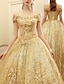 cheap Prom Dresses-A-Line Prom Dresses Elegant Dress Formal Floor Length Short Sleeve Off Shoulder Tulle with Pearls Sequin Embroidery 2024
