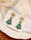 abordables Earrings &amp; Rings-1 Paire de Boucles d&#039;Oreilles de Noël en Forme de Flocon de Neige  pour Femme  Bijoux Fins et Élégants
