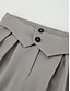 abordables pantalons habillés pour femmes-Femme pantalon de costume Ample Spandex Plissé Taille haute Toute la longueur Gris Automne