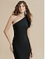 cheap Party Dress-Fashion One Shoulder Feather Maxi Dress