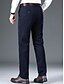 billige Slank-Herre Pæne bukser Fløjlsbukser Bukser Suit Bukser Lomme Vanlig Komfort Åndbart udendørs Daglig I-byen-tøj Mode Afslappet Mørk kaki Sort