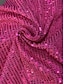 levne obyčejné šaty-Dámské Flitrové šaty Mini šaty Flitry Rande Šik ven Sexy Krk ohlávky Bez rukávů Černá Fuchsiová Barva