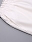 Недорогие Базовые плечевые изделия для женщин-Рубашка Набор Жен. Белый Однотонный Карман 2 предм Для улицы Повседневные Уличный стиль Повседневные Рубашечный воротник Лён Стандартный S