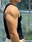 お買い得  ジム用タンクトップ-男性用 ジム用タンクトップ ランニングタンクトップ ワークアウト用タンクトップ メンズトップス クルーネック ノースリーブ バケーション スポーツ お出かけ カジュアル／普段着 速乾性 吸汗性 高通気性 ソフト 平織り イエロー アクティブウェア ポリエステル ファッション スポーツ