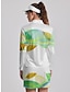 abordables Collection de créateurs-Femme T-shirt POLO Blanche manche longue Top Feuille Vêtements de golf pour femmes, tenues, vêtements