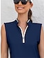 baratos Coleção de designers-Mulheres vestido de golfe Azul Marinho Sem Manga Roupas femininas de golfe, roupas, roupas, roupas