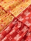 Χαμηλού Κόστους Maxi Φούστες-Γυναικεία Φούστα Κούνια Μακριά φούστα Βοημία Μακρύ Φούστες Κορδόνι Στάμπα Γραφική Μονόχρωμο Αιτιώδης συνάφεια Διακοπές Ανοιξη καλοκαίρι Πολυεστέρας Βίντατζ Μπόχο Κόκκινο Μπλε Βυσσινί