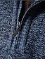 abordables pull-over pour hommes-Homme Pull Pull en tricot A côtes Tricoter Normal Tricoté Quarter Zip Plein Mao Garder au chaud Moderne contemporain Usage quotidien Sortie Vêtement Tenue Automne Hiver Vin Bleu M L XL