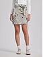 preiswerte Designer-Kollektion-Damen Golfrock Grau Röcke Unten Streifen Herbst Winter Damen-Golfkleidung, Kleidung, Outfits, Kleidung