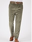 cheap Dress Pants-Men&#039;s Dress Pants Corduroy Pants Trousers Suit Pants Pocket Straight Leg Plain Comfort Breathable Outdoor Daily Going out Fashion Casual Black Army Green