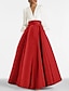 Χαμηλού Κόστους Βραδινά Φορέματα-Γραμμή Α Βραδινά φορέματα Κομψό Φόρεμα Επίσημο Επισκέπτης γάμου Μακρύ Μακρυμάνικο Λαιμόκοψη V Σατέν με Πιασίματα 2024