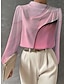 abordables Blusas y camisas de mujer-Mujer Camisa Blusa Graphic Estampado Trabajo Moda Manga Larga Escote Redondo Rosa Primavera &amp; Otoño