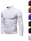 preiswerte Herrenpullover-Herren Pullover Strickpullover Gerippt Stricken Standard Strick Glatt Stehkragen Basic warm halten Freizeitskleidung Ausgehen Bekleidung Herbst Winter Wein Schwarz M L XL
