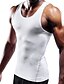 billige aktive t-shirts og tanks til mænd-Herre Gymnastiktrøje Kompressionstank Fitness Tank Herre overdele Rund hals Uden ærmer Sport &amp; Udendørs Ferierejse I-byen-tøj Afslappet / Hverdag Træningscenter Hurtigtørrende Åndbart Blødt Vanlig