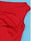 preiswerte abendkleider-Damen Ballkleid abendkleider rotes Kleid Rüsche V Ausschnitt Kurzarm Urlaub Elegant Ausgefallene Schwarz Weiß Sommer Frühling