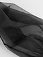 abordables Tops Basiques pour femmes-Chemise Chemisier Femme Noir Couleur unie Maille Patchwork Plein Air du quotidien Vêtement de rue du quotidien Standard S