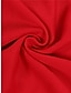 billige Kjoler til nyttårsaften-Dame Ballkjole Festkjole rød kjole Drapering V-hals Kortermet Feriereise Elegant Formelt Svart Hvit Sommer Vår