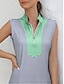 baratos Coleção de designers-Mulheres vestido de golfe Azul marinho Sem Manga Outono Inverno Roupas femininas de golfe, roupas, roupas, roupas