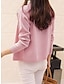 cheap Cardigans-Women&#039;s Cardigan Sweater Crew Neck Ribbed Knit Acrylic Button Fall Winter Short Daily Going out Weekend Stylish Casual Soft Long Sleeve Solid Color Black Yellow Pink S M L