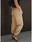 abordables Pantalons Femme-Femme Pantalon Poches latérales Longue Rose Claire Printemps &amp; Automne