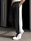 Χαμηλού Κόστους Φόρεμα Παντελόνι-Ανδρικά Παντελόνι επίσημο Παντελόνια Παντελόνι κοστούμι Κουρελού Μπροστινή τσέπη Ισιο πόδι Συνδυασμός Χρωμάτων Άνεση Επιχείρηση Καθημερινά Αργίες Μοντέρνα Κομψό &amp; Μοντέρνο Μαύρο Λευκό