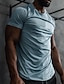 cheap Basic T shirts-Men's T Shirt Fitness Shirt Basketball Shirt Athletic Shirts Crew Neck Short Sleeve Vacation Sports &amp; Outdoor Going out Casual Daily Quick dry Sweat wicking Breathable Soft Plain Dark Blue Activewear