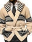 voordelige heren vest trui-Voor heren Vest Trui Gebreide trui Geribd breien Normaal Bijgesneden Gebreid Geometrisch Sjaalkraag Opwarm Kleding Modern eigentijds Alledaagse kleding Uitgaan Kleding Winter Beige M L XL