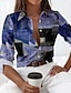 preiswerte Blusen und Hemden für Damen-Damen Hemd Bluse Graphic Casual Taste Bedruckt Gelb Langarm Modisch Hemdkragen Frühling &amp; Herbst
