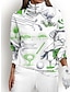 Χαμηλού Κόστους Γυναικεία ρούχα γκολφ-Γυναικεία Φούτερ πουλόβερ Λευκό Μακρυμάνικο Διατηρείτε Ζεστό Μπολύζες Κινούμενα σχέδια Γυναικεία ενδυμασία γκολφ Ρούχα Ρούχα Ενδύματα