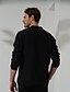 billige luksus linned skjorter-100% Linned Lomme Herre Skjorte linned skjorte Button Up skjorte Sort Navyblå Langærmet Vanlig Knaphul Forår &amp; Vinter udendørs Ferierejse Tøj