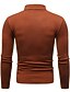 preiswerte Herrenpullover-Herren Pullover Strickpullover Gerippt Stricken Standard Strick Glatt Stehkragen Basic warm halten Freizeitskleidung Ausgehen Bekleidung Herbst Winter Wein Schwarz M L XL