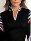 ieftine Îmbrăcăminte de golf pentru femei-Pentru femei Tricou POLO Negru Manșon Lung Topuri Toamnă Iarnă Vestimenta Golf Doamnelor Haine Ținute Poartă Îmbrăcăminte