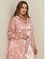 cheap Plus Size Party Dresses-Women‘s Plus Size Curve Two Piece Dress Lace Party Dress Print Crew Neck 3/4 Length Sleeve Spring Fall Work Midi Dress Formal Vacation Dress Wedding Guest Dress
