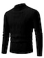 cheap Men&#039;s Pullover Sweater-Men&#039;s Pullover Sweater Jumper Knit Sweater Ribbed Cable Knit Regular Knitted Plain Crew Neck Keep Warm Modern Contemporary Daily Wear Going out Clothing Apparel Fall Winter Black Blue S M L