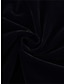abordables robe soirée-Mini robe Femme robe noire manche longue Eté Printemps Automne - Elégant Soirée Taille haute Plein Col Carré Bureau Anniversaire Vacances velvet Noir S M L