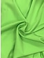 رخيصةأون فساتين عادية-نسائي فستان أبيض فستان طويل ماكسي بقع مواعدة عطلة أنيق أناقة الشارع كتف واحد بدون كم أسود أبيض أخضر اللون