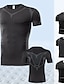 Χαμηλού Κόστους ενεργά ανδρικά μπλουζάκια και τανκς-Ανδρικά Μπλουζάκι Πουκάμισο γυμναστικής Μπλούζα συμπίεσης Ανδρικά μπλουζάκια Στρογγυλή Ψηλή Λαιμόκοψη Κοντομάνικο Αθλήματα &amp; Ύπαιθρος Διακοπές Εξόδου Καθημερινά