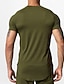 cheap Basic T shirts-Men's T Shirt Fitness Shirt Basketball Shirt Athletic Shirts Crew Neck Short Sleeve Vacation Sports &amp; Outdoor Going out Casual Daily Quick dry Sweat wicking Breathable Soft Plain Dark Blue Activewear
